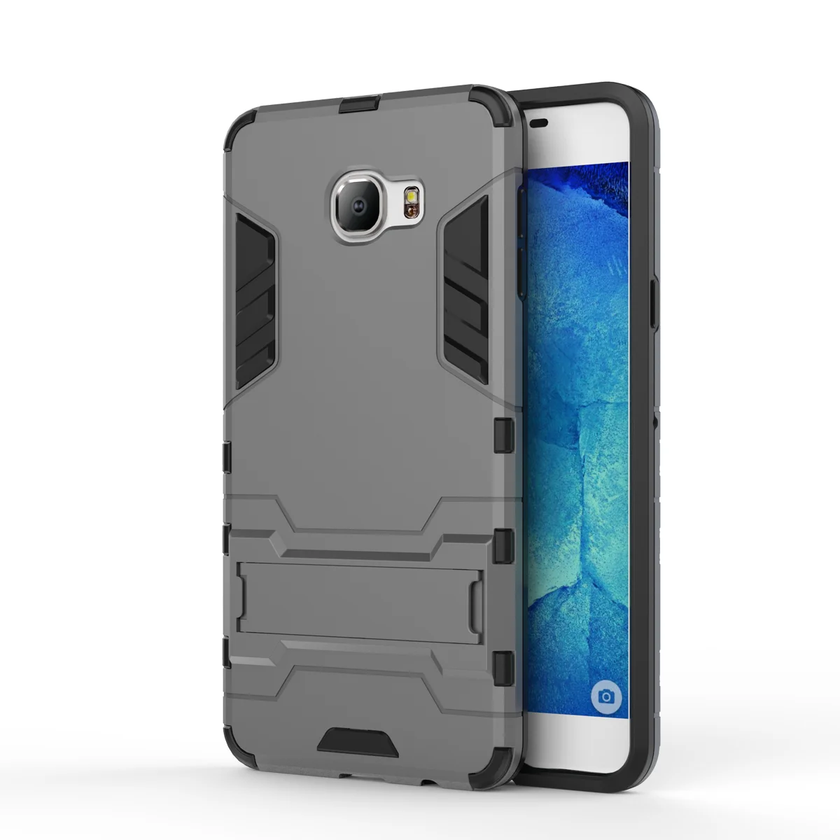 For Samsung Galaxy C5 C7 C9 Pro 2016 C5000 C7000 Case Luxury Iron Man Hybrid Cover Soft Shockproof Mobile Phone Protective Shell |