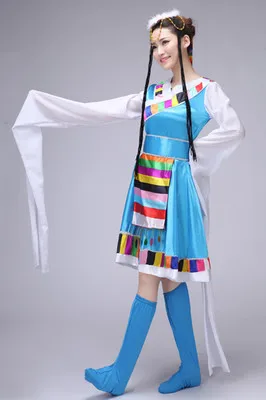 

ZZB021 The New Tibetan Dance Tibetan Clothing Costumes Ethnic Dance Clothing Female Adult traditional Tibetan dance costumes