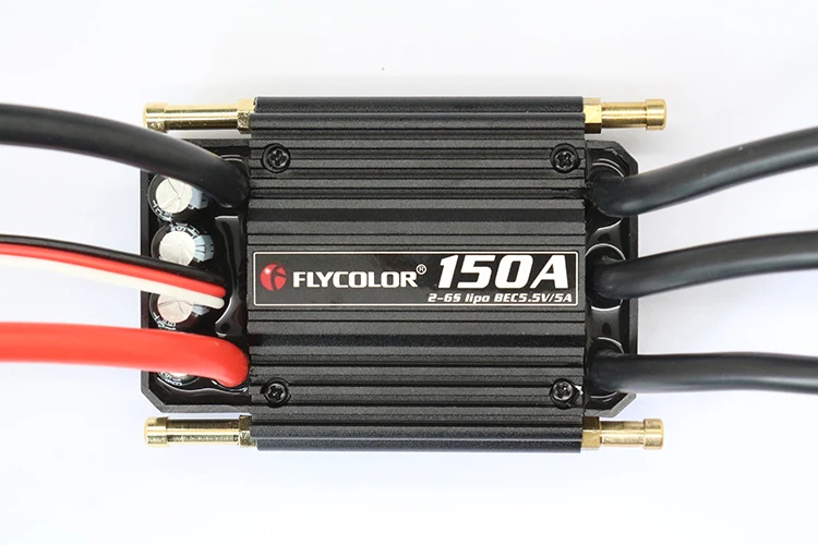 50A 70A 90A 120A 150A бесщеточный ESC Регулятор скорости стенд 2-6S Lipo BEC 5,5 V/5A для RC лодки Flycolor