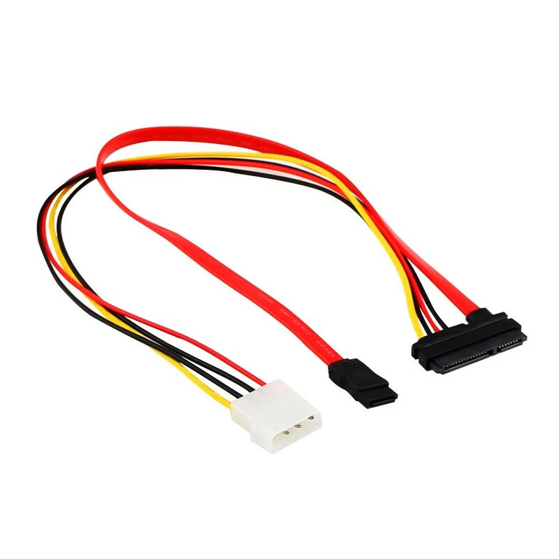 EN Labs комбинированный кабель фута SATA и Power 22pin с 2 5 &quotдо 3 5&quot SSD HDD металлический