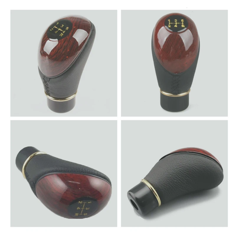 Ручка рычага переключения передач из искусственного персикового дерева для Volvo и