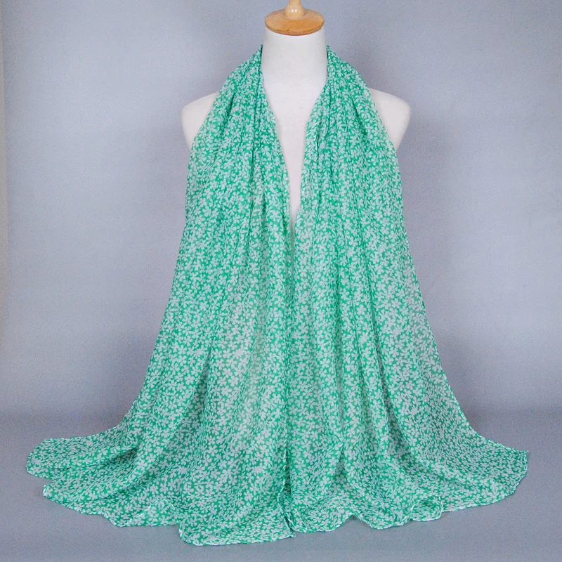 Горячий продавать девушки printe цветок вискоза шарф шаль wrap мусульманский хиджаб