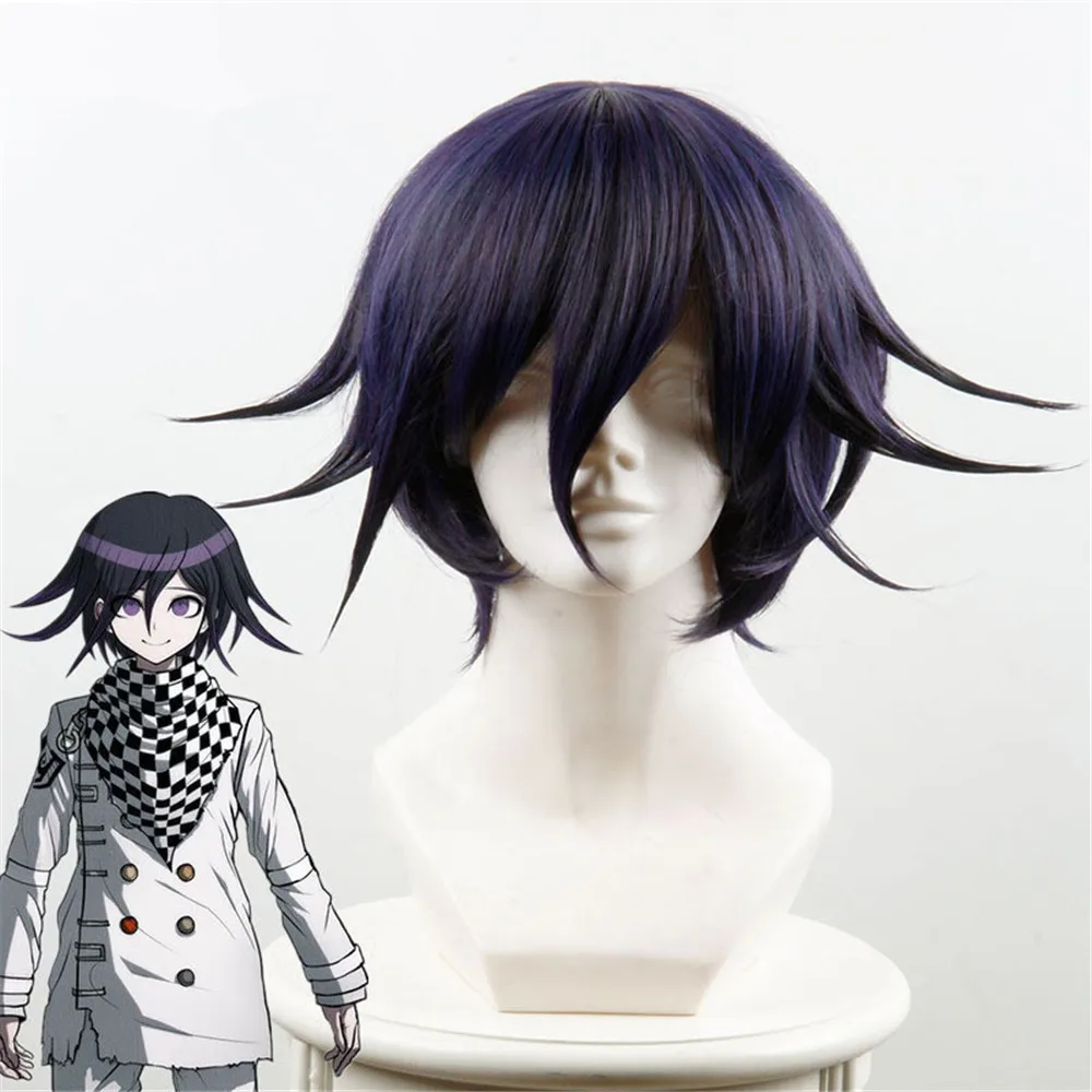 Danganronpa V3: Killing Harmony Ouma Kokichi парик для косплея мужчин и мальчиков короткий прямой из
