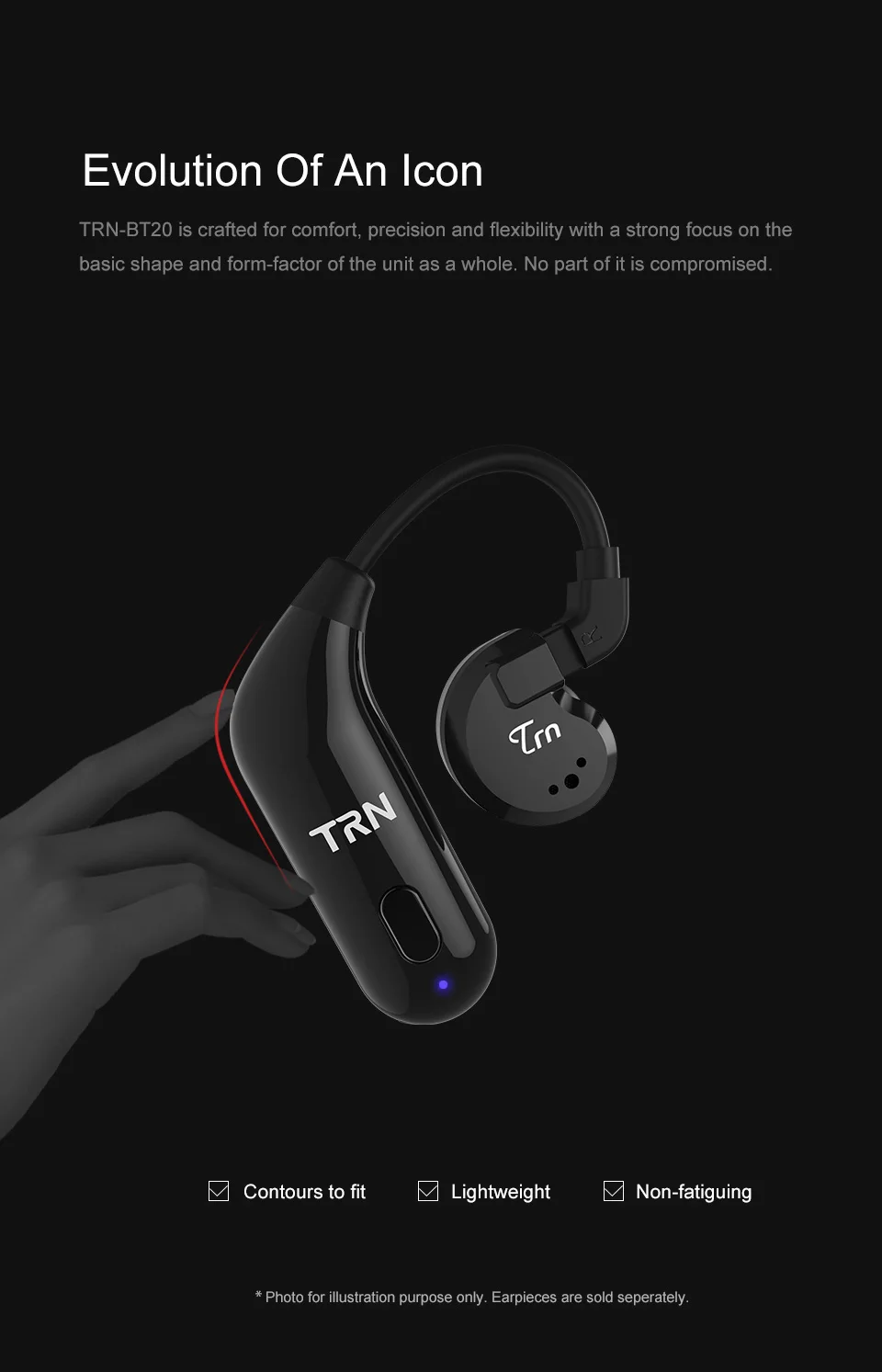 TRN BT20 Bluetooth 5,0 уши обновления кабель Бег Bluetooth гарнитура Кабель V80 ZST IM1 BT10 ZSN T2 ES4 ZS6 V30 T3 AS10 ZS10