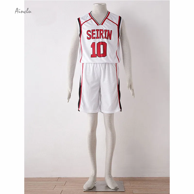 Ainclu Бесплатная доставка костюм для взрослых Белый Kuroko no basket Tetsuya Seirin