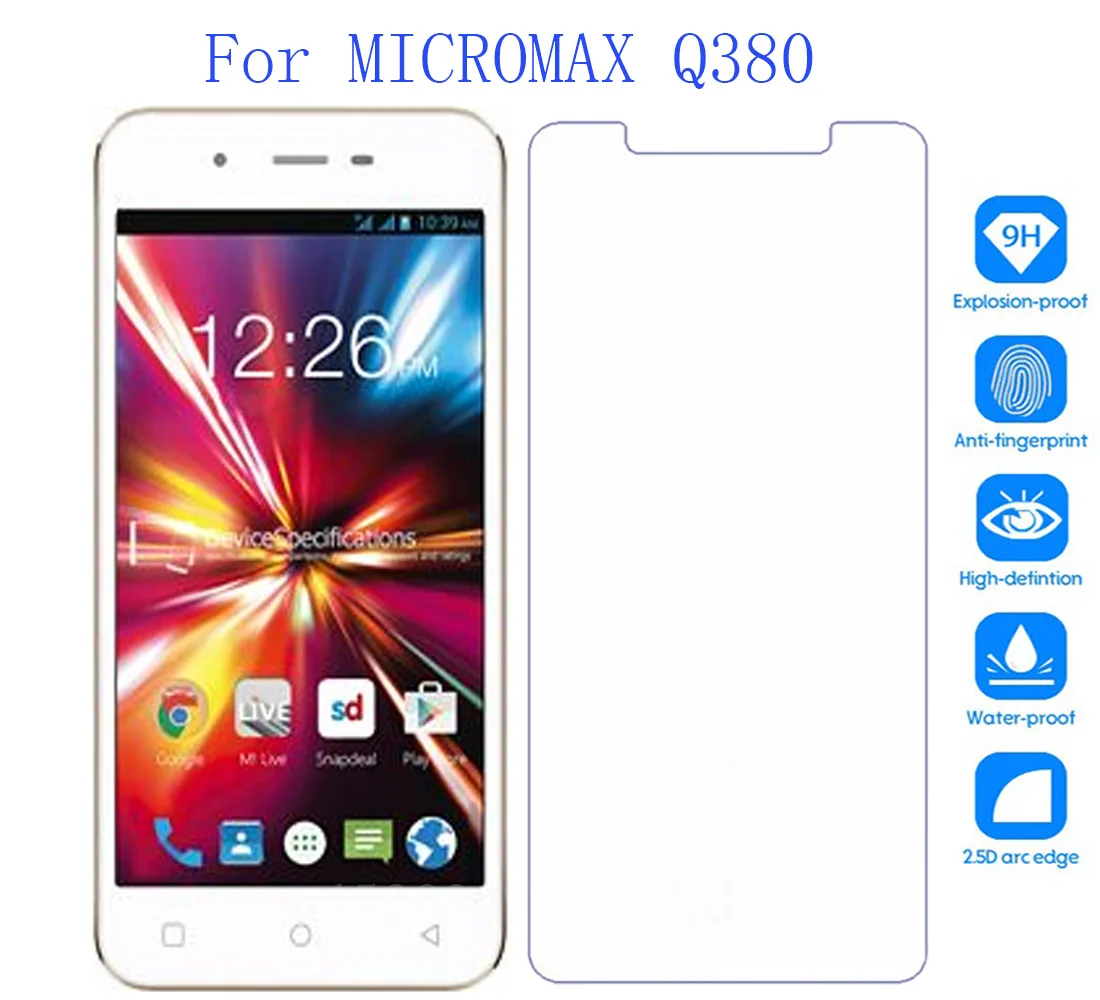 Защита экрана для телефона MICROMAX Cnavas spark Q380 закаленное стекло зеркальная защитная