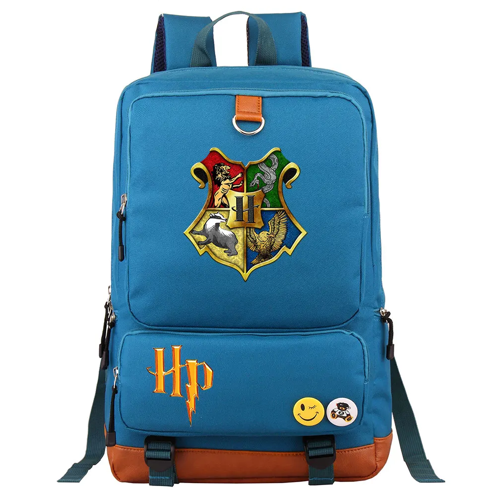 21 Волшебный Хогвартс hp Письмо значок Гриффиндор мальчик девочка школьная сумка женский рюкзак подростковый лоскутный холст мужской студенческий рюкзак - Цвет: 21