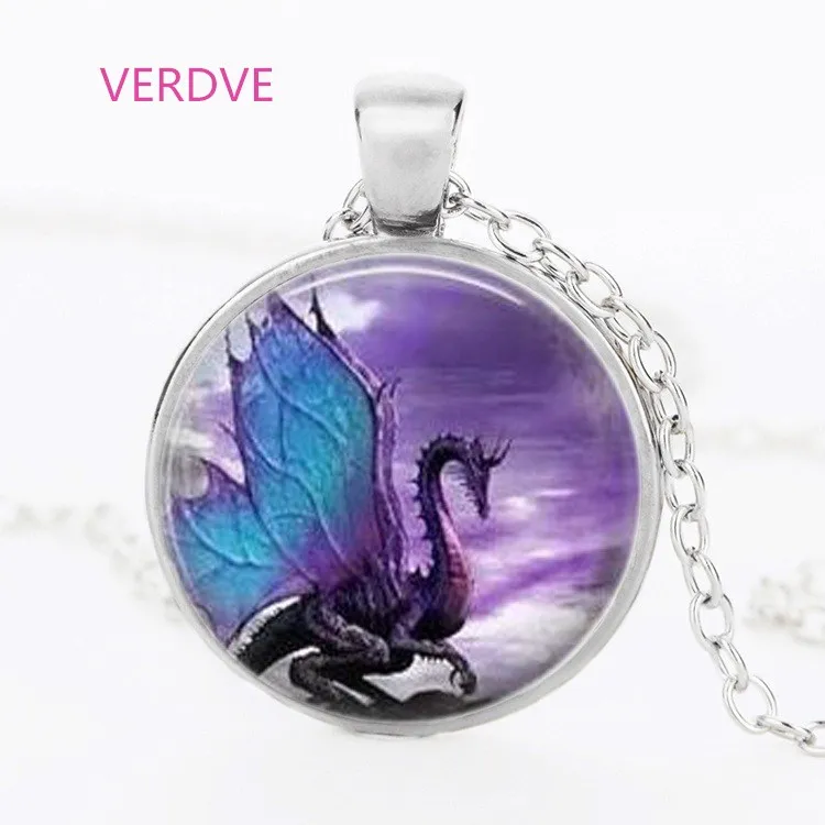 Ожерелье с подвеской в виде голубого дракона|jewelry long|necklace jewelrydragon jewelry |