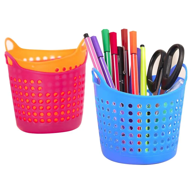 Новинка 2019 портативная настольная пластиковая корзина для хранения