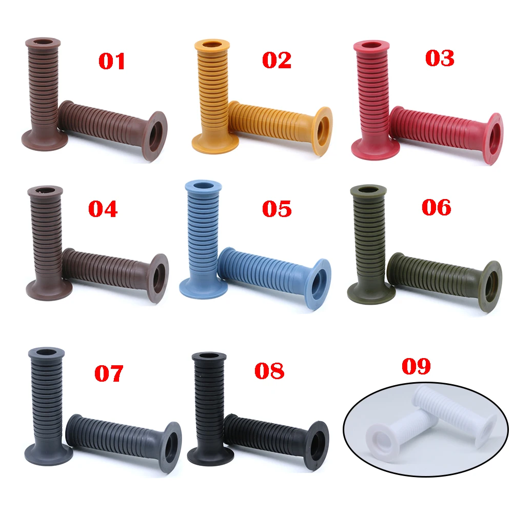 Universal 7/8'' 1'' Motorcycle Grips Non Slip Rubber Gel Hand Grips Bar End Thruster Grip 22mm 25mm Chopper ATV Dirt Bike CG125