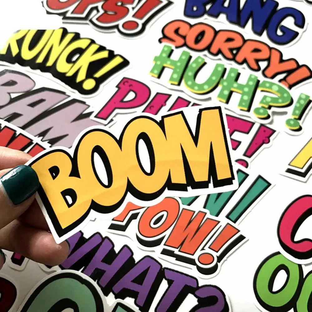 25 шт./компл. слова персонажа для рисования граффити Набор наклеек чемодан