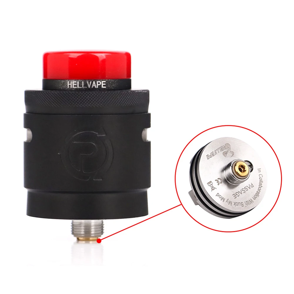 Hellvape Passage RDA Tank 24 мм электронная сигарета распылитель 2 поста с 510 BF Pin fit Squonkor мод Vape