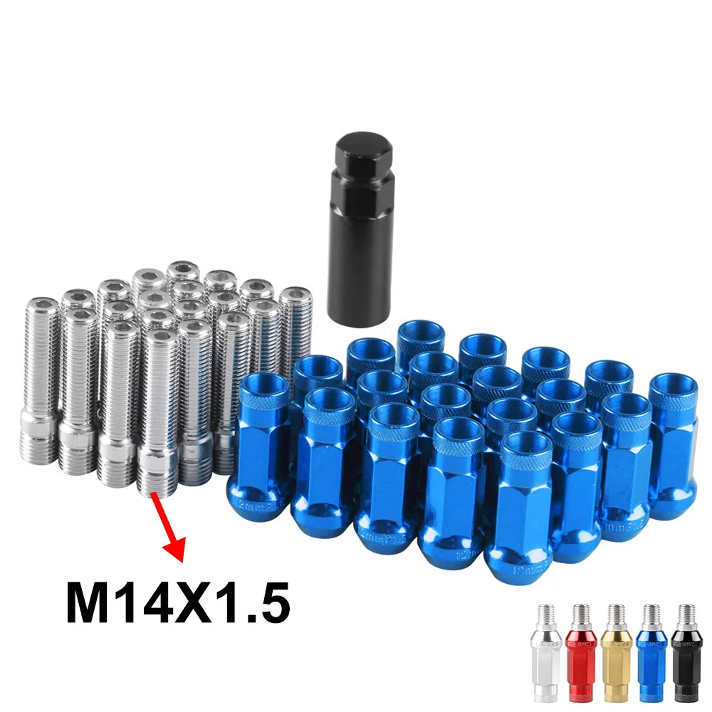 M14x1.5 серьги-гвоздики CONVERSION KIT с 20 гоночный шпильки и зажимные гайки для гонок |