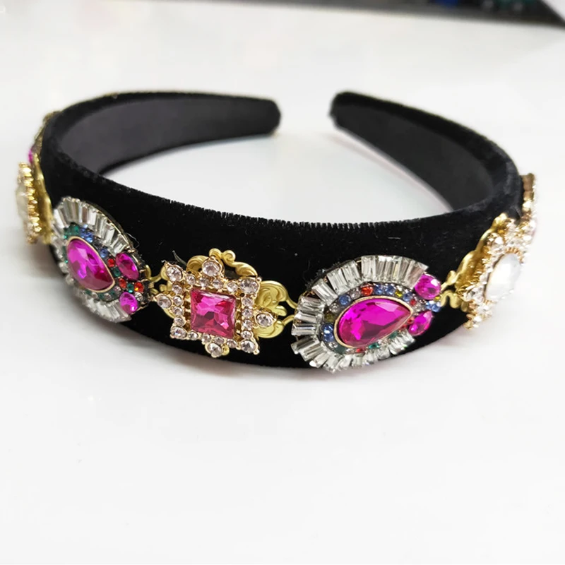 Новый модный простой дизайн Цветочная форма искусственный Топ Кристалл короны