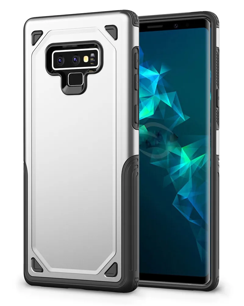 for Samsung Galaxy S9 S8 A6 Plus Note 9 8 S7 Edge A8 Back Shell Motion Armor Protection 2 In 1 PC+TPU Cover Charger with Case |
