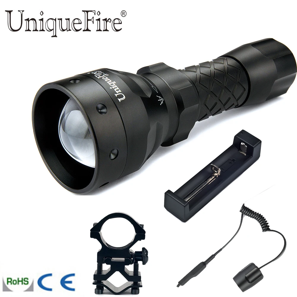 UniqueFire портативный светодиодный фонарик UF 1407 XM L2 5 режимов T38 комплект лампы: факел