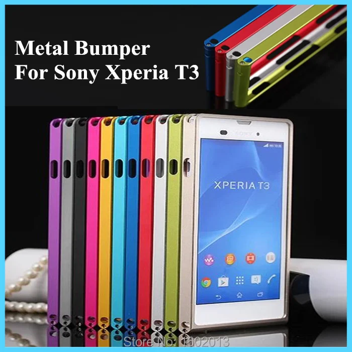 Металлический Алюминиевый Чехол-бампер для Sony Xperia T3 D5102 D5103 с винтами