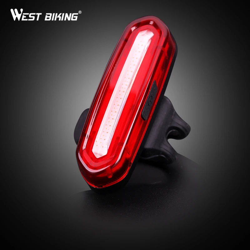 WEST BIKING велосипедный фонарь USB Перезаряжаемый светодиодный задний