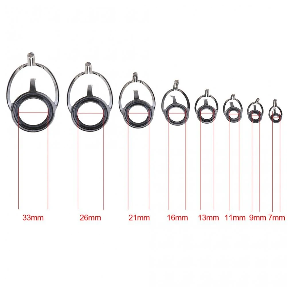 8 шт. направляющая для рыболовной удочки Овальный Удочка глаза Направляющие