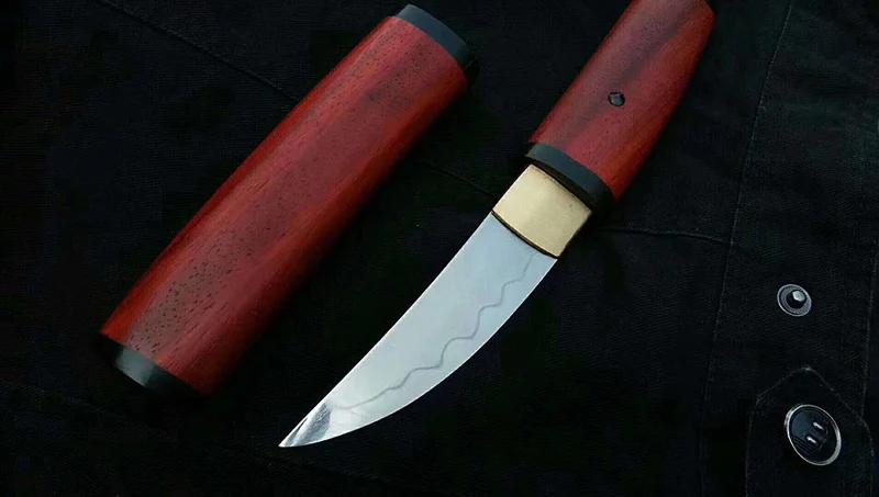 Tanto короткий меч ручной работы японский меч короткая Катана T10 сталь+ ГЛИНА ЗАКАЛЕННОЕ полное лезвие Тан функциональный настоящий Катана
