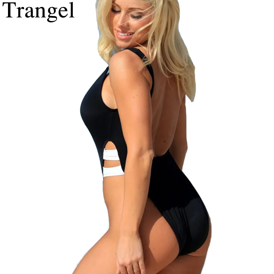 Женский купальник Trangel Одноцветный бикини для купания 2019|suit women|suit suitsuit one piece |