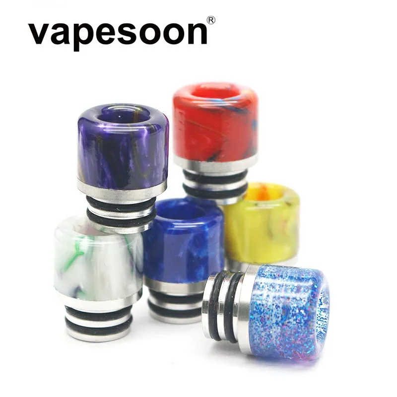 

25pcs Colorful Resin 510 Drip Vape Mouthpiece for 510 Thread Atomizer Vape Vaporizer Tank fit TFV8 Baby iJust S Melo 3 mini etc
