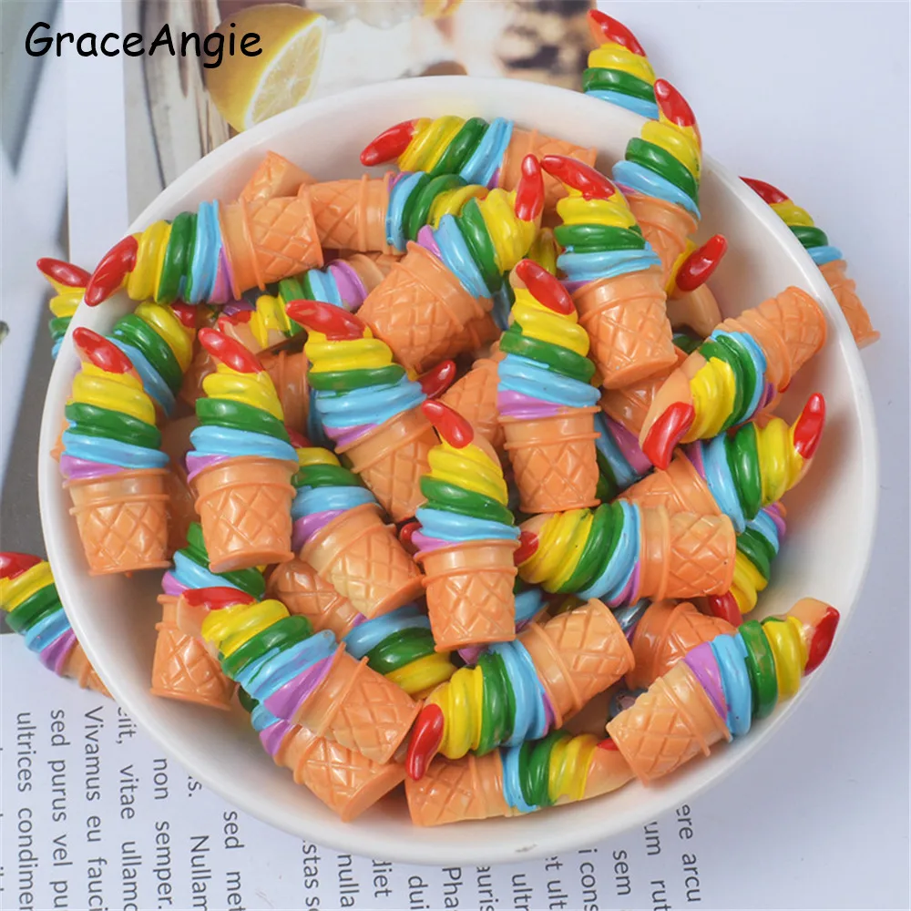 10 шт. украшения для мороженого с плоской задней поверхностью аксессуары камея