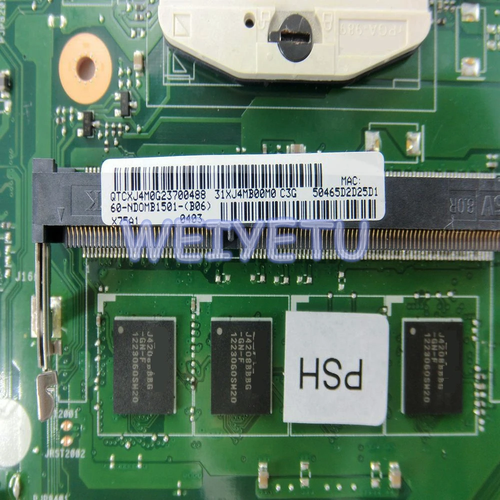 X75A 4G RAM HM76 материнская плата REV 2 0 для ASUS R704V X75VD X75A1 X75V X75VB X75VC ноутбука 60-NDOMB1501-B06 |