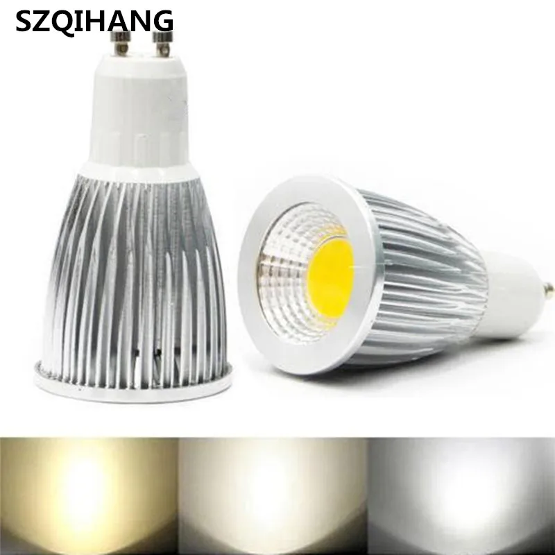 Светодиодный точечный светильник GU10 GU5.3 E27 MR16 Base AC85 265V DC12V 3 Вт 5W7W 9 светодиодный для