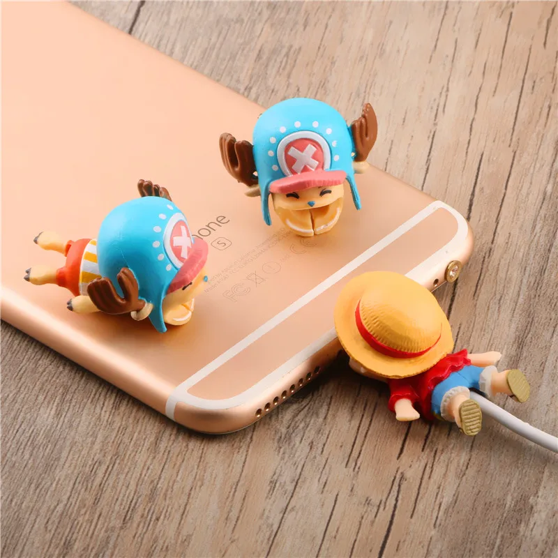 SIANCS Милая цельная кукла защита для кабеля "укус" chompers Chopper Luffy для iphone usb кабель мультфильм Органайзер winder
