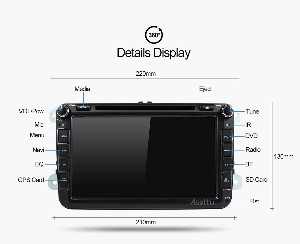 Автомобильный dvd-плеер Asottu KCDZ8071 2G+ 32GB 1024*600 для skoda VW POLO GOLF 5 6 PASSAT CC JETTA TIGUAN TOURAN Fabia Caddy gps palyer