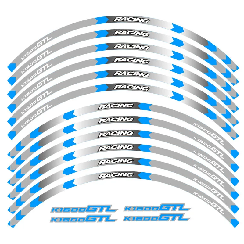 Новые наклейки на колеса мотоцикла полосатые Светоотражающие Водонепроницаемые