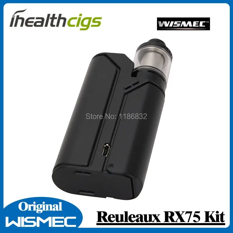 Оригинальный Wismec рел RX75 стартовый комплект с 75 Вт TC коробка мод Vape 2 мл Amor мини