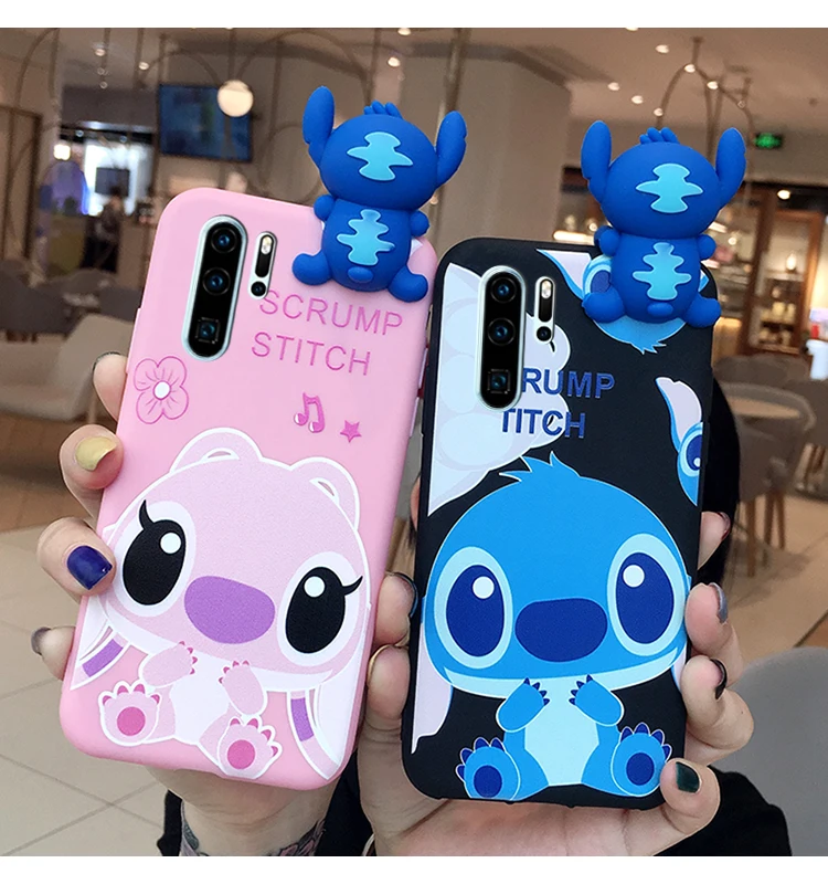P30 pro силиконовый чехол 3D мультяшный стежок задняя крышка для Huawei P20 P10 plus nova4 4E/nova3