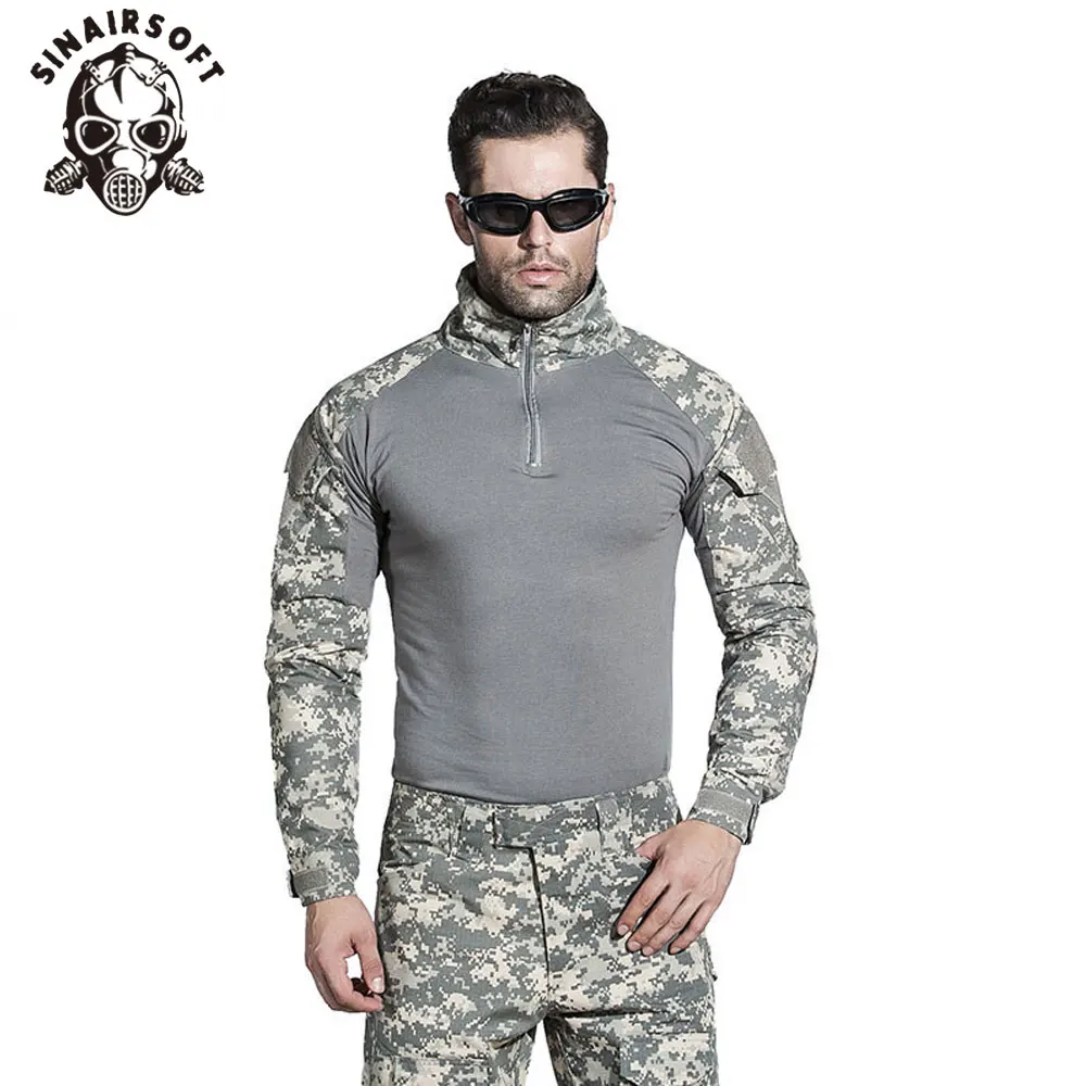 Камуфляжная Военная Униформа SINAIRSOFT американская боевая рубашка только карго