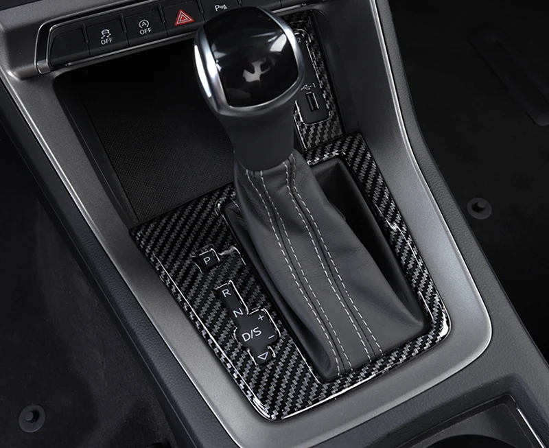 Подходит для Audi Q3 F3 автомобильный Стайлинг ABS внутренняя Передняя центральная консоль шиферная крышка отделка 1 шт. аксессуары левый руль автомобиля
