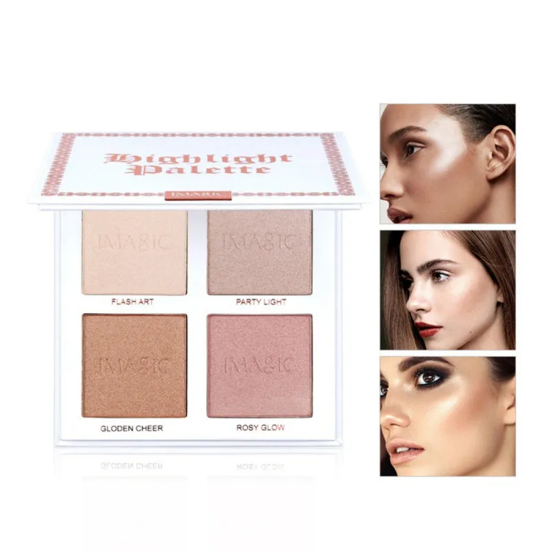 Хайлайтер Shimmer Powder Palette контур лица макияж Highlight Brighten face Bronzer|Бронзеры и