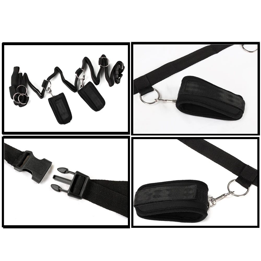 Sex Handcuffs Collar Bondage Restraint Kit Belt Nipple Clamp Whip Adult Game Toys for Couples | Красота и здоровье