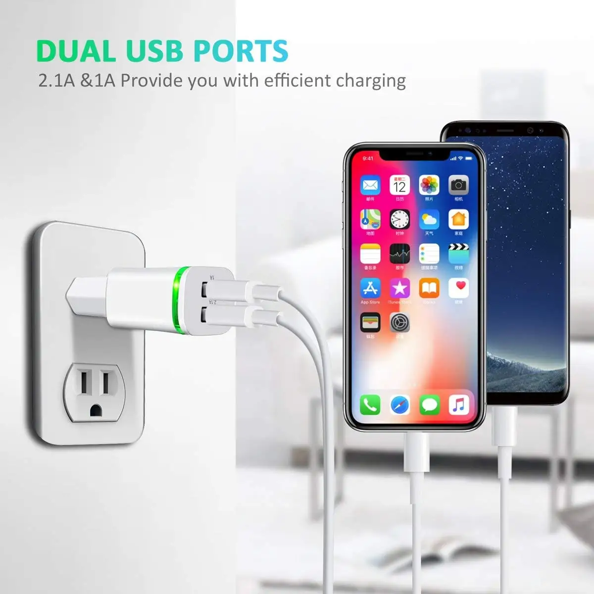2.1A / 5 в европейское Европейское Зарядное устройство USB адаптер питания для Inoi 1 Lite
