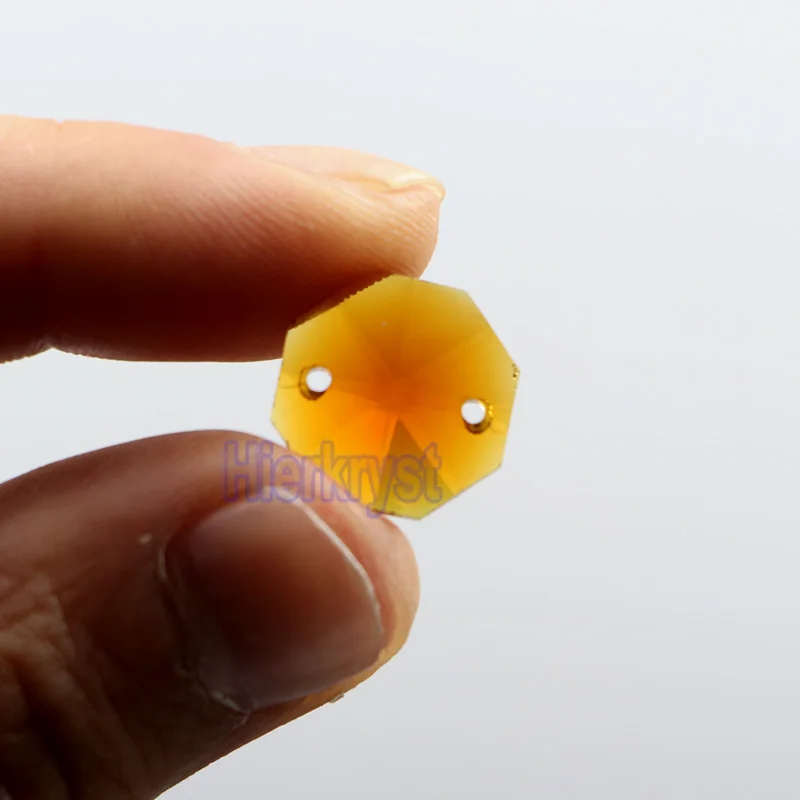 Оптовая продажа! 2000 шт. 14 мм коричневые Хрустальные стеклянные Восьмиугольные