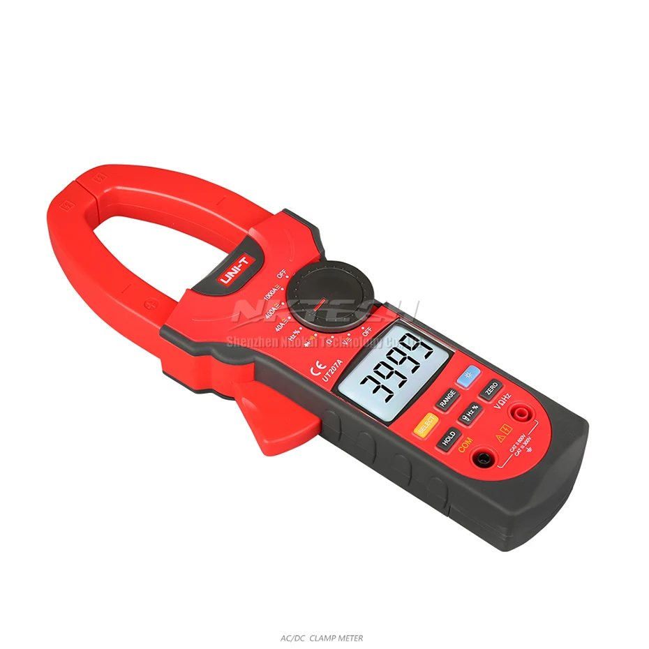 UNI-T Цифровые токоизмерительные клещи UT207 UT207A UT208 UT208A UT209 UT209A Авто Диапазон AC DC Вольт тока 1000V 1000A Амперметр частота Ом