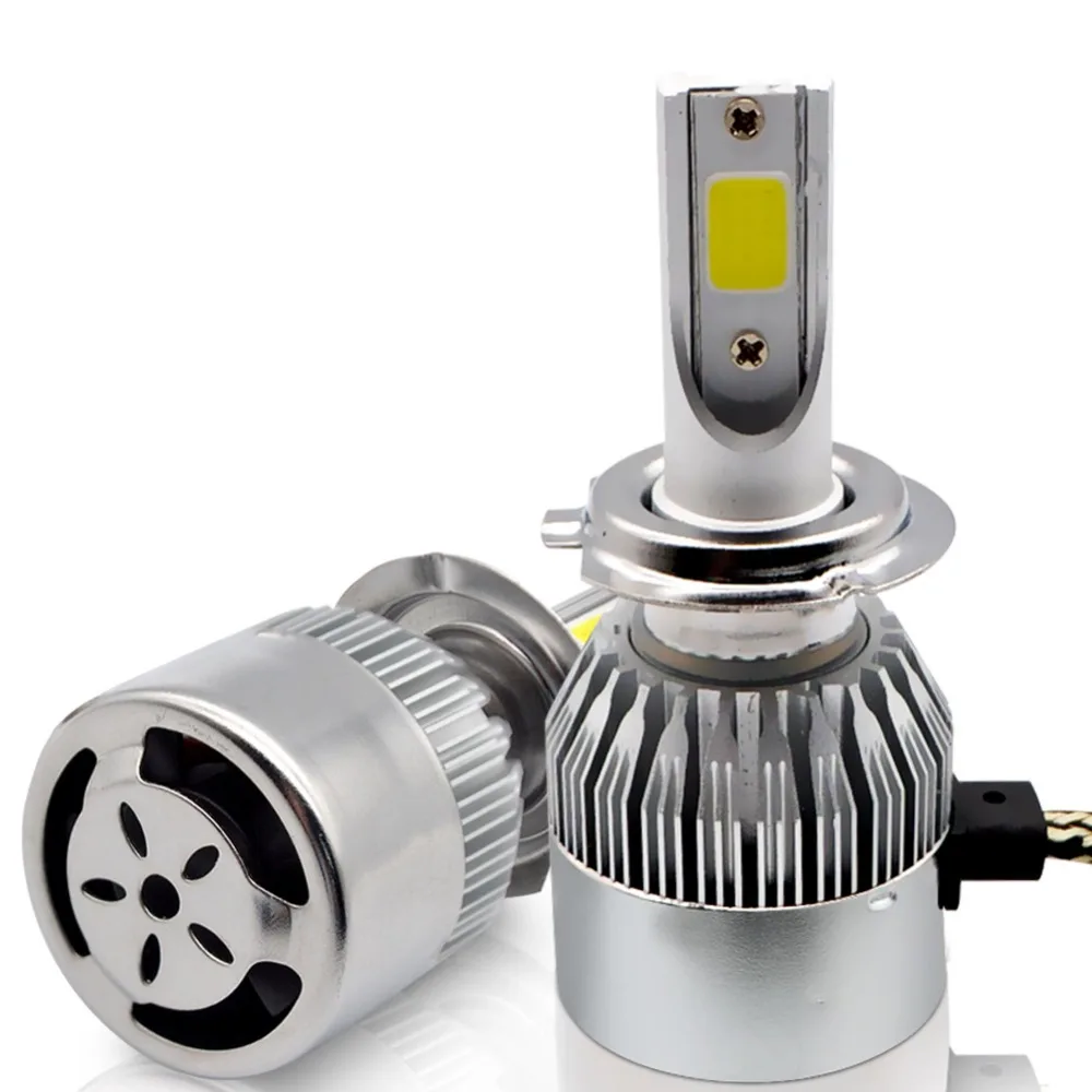C6 8000LM 72W H1 H3 H7 H11 H13 9005 9006 H4 COB комплект автомобисветильник фар золотые серебряные