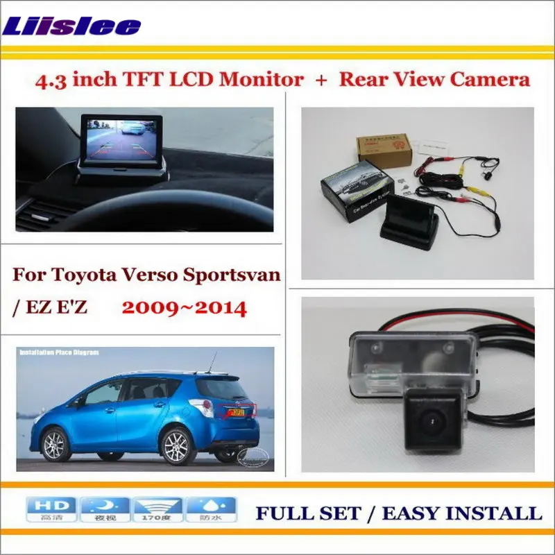 

Auto Camera For Toyota Verso Sportsvan EZ E'Z 2009-2014 Car Reverse Rear Camera 4.3" TFT LCD Monitor Parking System