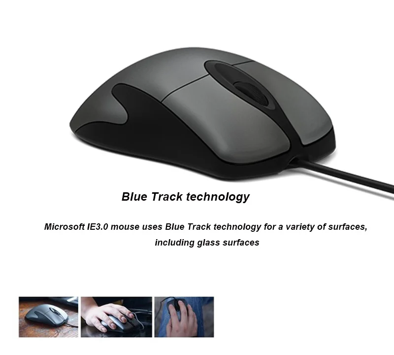 Проводная мышь microsoft IE3.0 FPS с технологией Bluetrack 3200 dpi для настольного ПК