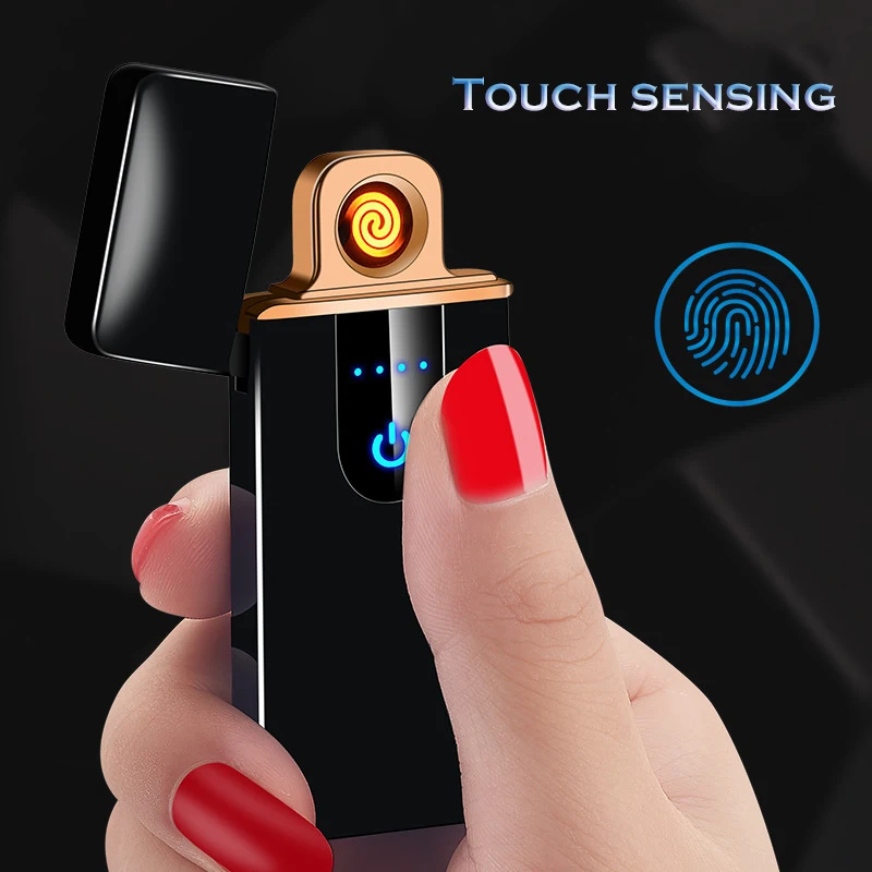 USB металлическая зарядка электрическая зажигалка Windprood электронные зажигалки