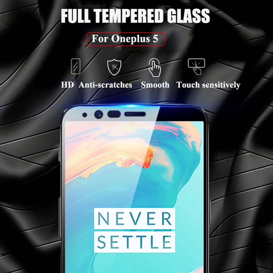 Klovrrd закаленное Стекло для OnePlus 5 т Экран протектор один плюс полное покрытие 6 01