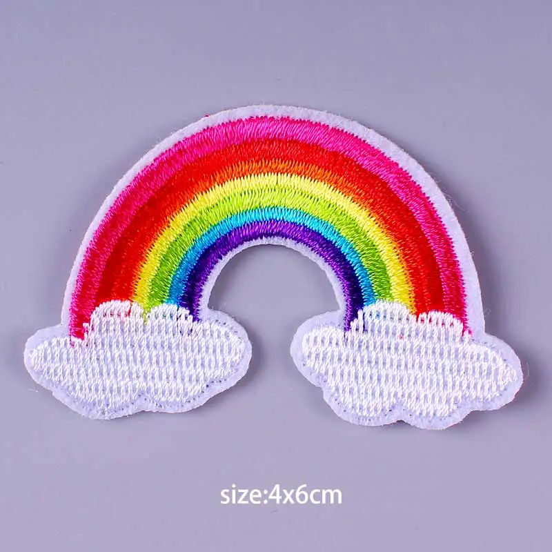 F-PE0052CT Pulaqi мультфильм Кот Единорог животных вышивка патчи для одежды DIY гладить на нашивках на одежду камера нашивка "фрукт" Заказная заплата - Цвет: F-PE0052CT