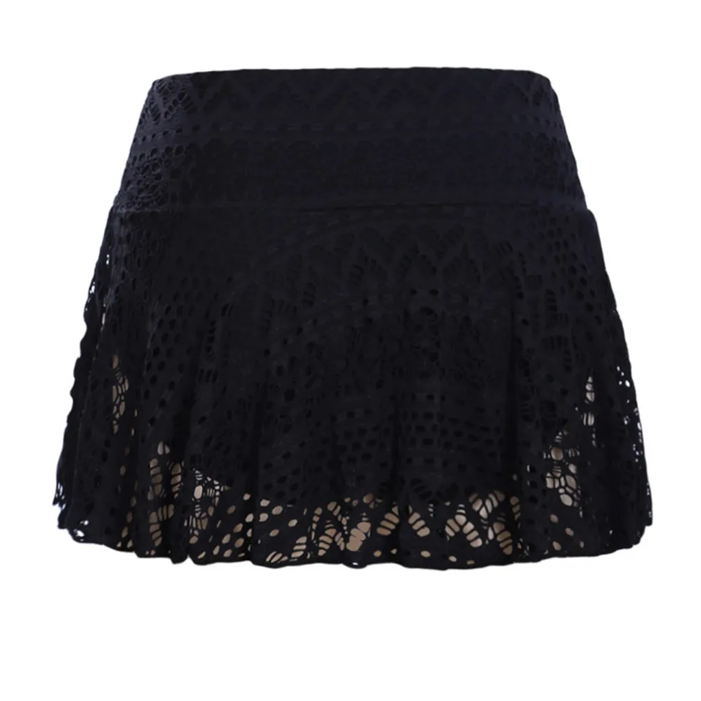 Женский кружевной купальник бикини Faldas Mujer Moda короткая юбка для плавания с