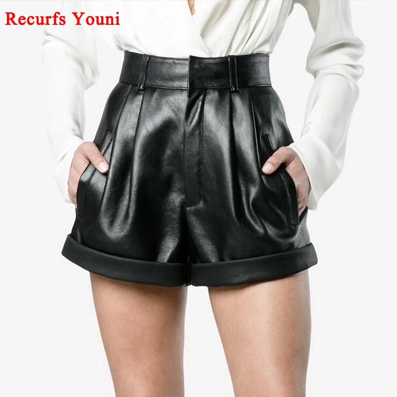 Saint Laurent Leather shorts