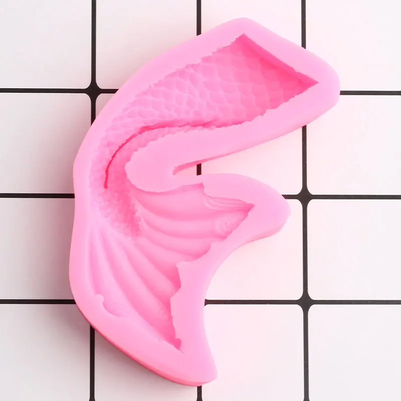 3D хвост русалки силиконовые формы кекс Топпер помадные DIY Инструменты для
